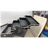 Image 5 : Vintage Fiberbilt Black Cantilever Equipment Case with Metal Hardware