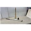 Image 1 : Northwestern J.C. Snead 403 Golf Putter, Sewing Hem Gauge, and Glass Insulator