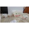 Image 2 : Anchor Hocking Fire-King Tom and Jerry Milk Glass Punch Bowl Set with Mugs