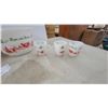 Image 3 : Anchor Hocking Fire-King Tom and Jerry Milk Glass Punch Bowl Set with Mugs