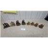 Image 1 : Vintage Cast Metal Sailing Ship Bookends, Assorted Styles and Finishes, Four Pairs