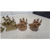 Image 2 : Vintage Cast Metal Sailing Ship Bookends, Assorted Styles and Finishes, Four Pairs