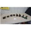 Image 1 : Collection of Cast or Brass Metal Animal Bookends Including Bears, Elephants, and Dogs