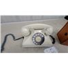 Image 2 : Vintage Rotary Dial Desk Telephone and Northern Electric Company Wooden Field Test Set