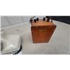 Image 4 : Vintage Rotary Dial Desk Telephone and Northern Electric Company Wooden Field Test Set