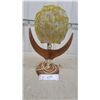 Image 3 : Mid-Century Modern Spaghetti Globe Table Lamp with Boomerang Walnut Base, 1950s-1960s Working