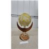 Image 4 : Mid-Century Modern Spaghetti Globe Table Lamp with Boomerang Walnut Base, 1950s-1960s Working