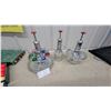 Image 1 : Vintage Mid-Century Chrome Siphon Pump Liquor Dispenser with Shot Glasses and Tray
