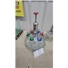 Image 2 : Vintage Mid-Century Chrome Siphon Pump Liquor Dispenser with Shot Glasses and Tray