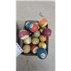 Image 2 : Vintage English Snooker Ball Set, American Pool Balls, and Billiard Balls