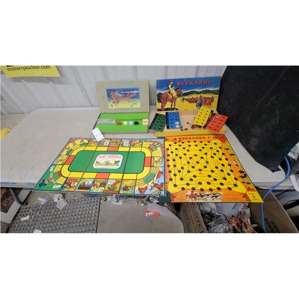Pony Express Board Game by Ponyon Corporation, Buckaroo Board Game, Vintage