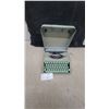 Image 1 : Hermes Baby Portable Manual Typewriter with Integrated Hard Case, Green