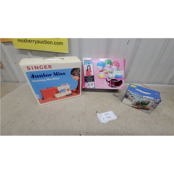 Singer Junior Miss Sewing Machine Model 67B-21, Totally Me Tea Set, and More