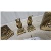 Image 4 : Brass Bookends Owl Motifs, Swan Figurine,and More