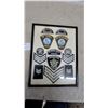 Image 2 : Framed St. Vital and Winnipeg Police Patch Collection with Rank Insignia