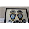 Image 3 : Framed St. Vital and Winnipeg Police Patch Collection with Rank Insignia