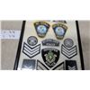 Image 4 : Framed St. Vital and Winnipeg Police Patch Collection with Rank Insignia