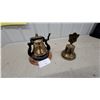 Image 1 : Lever-Operated Brass Bell on Wood Base and Sertoma International Brass Bell