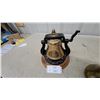 Image 3 : Lever-Operated Brass Bell on Wood Base and Sertoma International Brass Bell