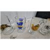 Image 3 : Collection of CFL Team Glass Mugs, Beer Brand Glasses, Shot Glasses, and Wpj Jets