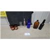 Image 1 : Cobalt Blue Baby Face Creamer Topper Bottle Amber Flask, RC Cola Bottle, Sunshine Jars, and More