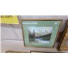 Image 3 : Five Framed Landscape Paintings Depicting Mountains and Forests by John Wride