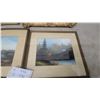 Image 4 : Five Framed Landscape Paintings Depicting Mountains and Forests by John Wride