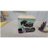 Image 2 : Vintage Ceramic Horse TV Lamp with Shade and Dog Cast Door Stop and Porc. Polar Bear Book Ends