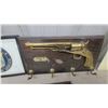 Image 2 : Western '44 1860 Replica Revolver Decorative Wall-Mount Coat Rack with Brass Hooks Paintings