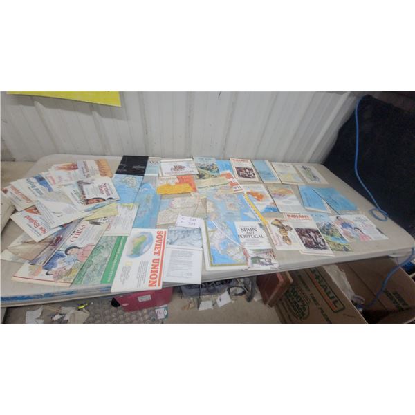 National Geographic Magazine Supplement Maps and Educational Booklets Collection