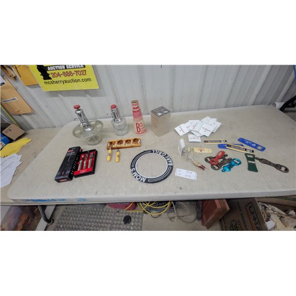 Old Milwaukee Fishing Hooks Miller High Life Bottle Openers, Bar Sign, and More