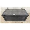 Image 1 : Keter Dark Gray Resin Outdoor Deck Storage Box with Faux Wood Grain Texture 28 x 26 x 60-1/2, Full
