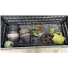 Image 5 : Keter Dark Gray Resin Outdoor Deck Storage Box with Faux Wood Grain Texture 28 x 26 x 60-1/2, Full