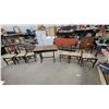 Image 1 : Duncan Phyfe Style Double Pedestal Pull Out -Leaf Dining Table 64 x 31 x 30" Extended Size with Six