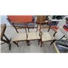 Image 7 : Duncan Phyfe Style Double Pedestal Pull Out -Leaf Dining Table 64 x 31 x 30" Extended Size with Six