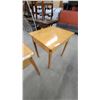 Image 4 : Pair of Light Wood Lift-Top Student Desks with Tapered Legs and Internal Storage 30 x 23 x 26"