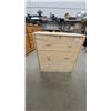 Image 1 : Unfinished Knotty Pine Three-Drawer Chest with Round Wooden Knobs 27 x 24 x 11.6"