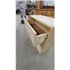 Image 3 : Unfinished Knotty Pine Three-Drawer Chest with Round Wooden Knobs 27 x 24 x 11.6"