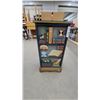 Image 1 : Decorative Trompe L'Oeil Bookshelf Accent Cabinet with Glass Top and Side 32 x 32 x 12"