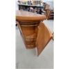 Image 8 : Electric Fireplace Mantel with Cherry-Tone Wood Cabinet and Decorative Carved Scrollwork with