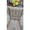 Image 4 : Upholstered Wingback Armchair with Southwestern Geometric Pattern
