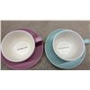 Image 3 : Set of 4 Pastel Tea Cups and Saucers in Floral Gift Box