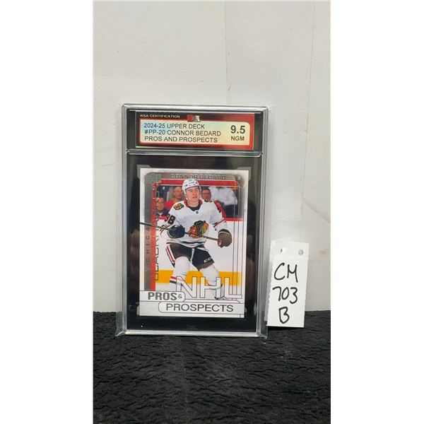 Graded Connor Bedard Pros & Prospects Card