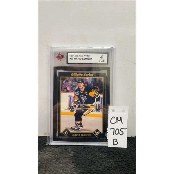 Graded Mario Lemieux Pittsburgh Penguins Card