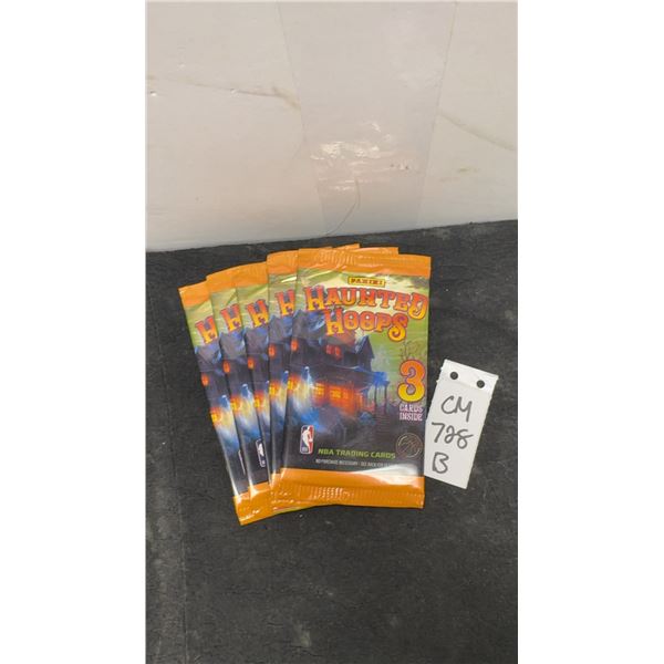 5 Unopened 2023-24 Panini Haunted Hoops Basketball Packs