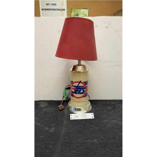 Vintage Winnipeg Jets Lamp - Works