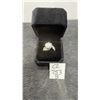 Image 1 : Platinum-Plated 5.0-Carat Moissanite Lab Diamond Tri-Band Ring, Resizable, GH, VVS1