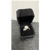 Image 2 : Platinum-Plated 5.0-Carat Moissanite Lab Diamond Tri-Band Ring, Resizable, GH, VVS1