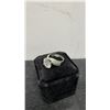 Image 5 : Platinum-Plated 5.0-Carat Moissanite Lab Diamond Tri-Band Ring, Resizable, GH, VVS1