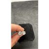 Image 3 : Platinum Plated 1.0 Carat Each Simulated Diamond Swirl Halo Stud Earrings